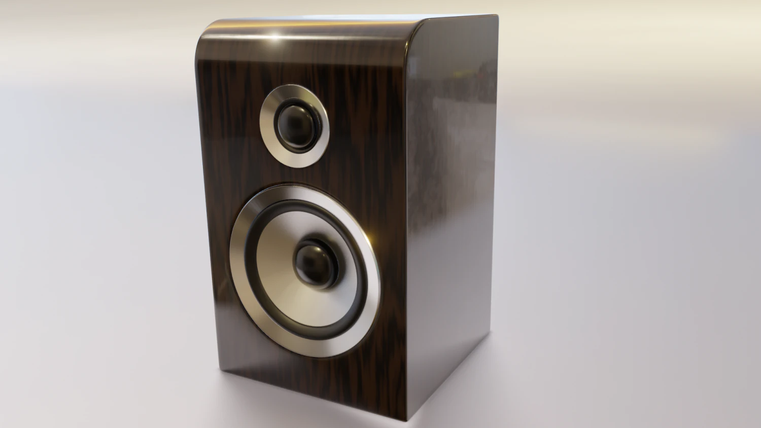 wood speaker 3D Model .c4d .max .obj .3ds .fbx .stl .blend