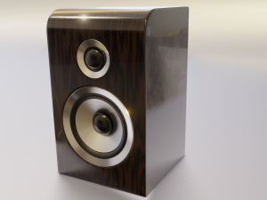 wood speaker 3D Model
