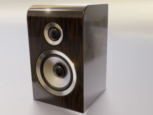 houten luidspreker 3D Model