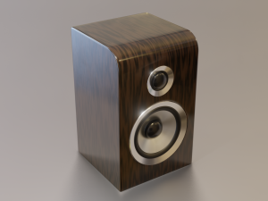 wood speaker 3D 模型