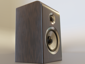 wood speaker 3D 模型