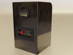 wood speaker 3D 模型