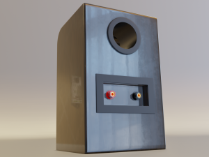 wood speaker 3D 模型