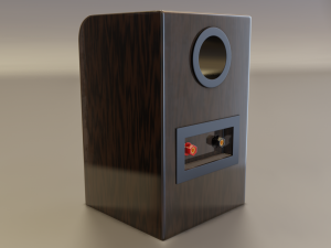 wood speaker 3D 模型