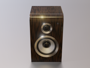 wood speaker 3D 模型