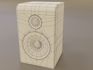 wood speaker 3D 模型