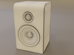 wood speaker 3D 模型