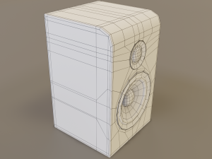 wood speaker 3D 模型