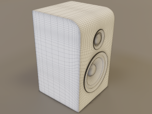 wood speaker 3D 模型