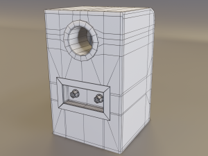wood speaker 3D 模型