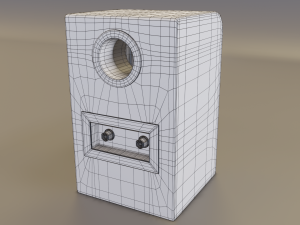 wood speaker 3D 模型