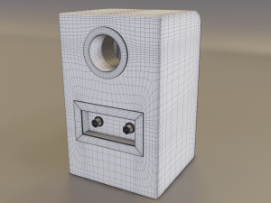 wood speaker 3D 模型