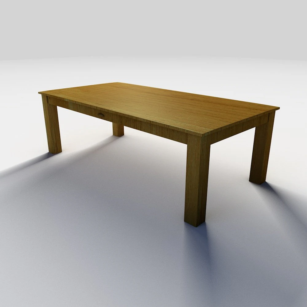 wooden coffee table 3D Model .c4d .max .obj .3ds .fbx .stl .blend 