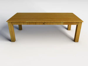 wooden coffee table 3D Model