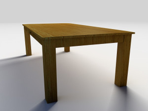 wooden coffee table 3D Модель