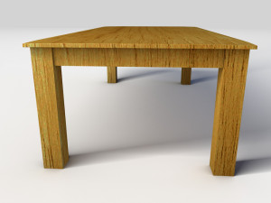 wooden coffee table 3D Модель