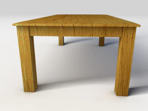 wooden coffee table 3D Model
