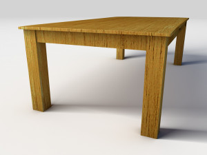 wooden coffee table 3D Модель