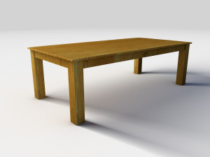 wooden coffee table 3D Модель