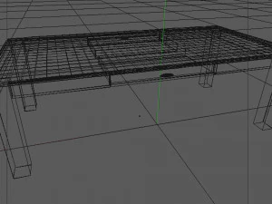 wooden coffee table 3D Model