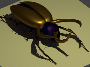 rhinoceros beetle Modelo 3D