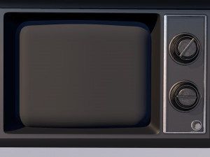 old tv Modelo 3D