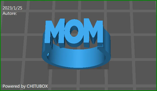 Mom ring 3D Model .c4d .max .obj .3ds .fbx .stl .blend 