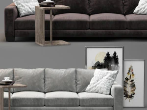 sofa status 02 flex form 3D Model