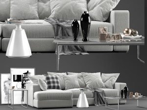 boconcept cenova sofa 3D 모델