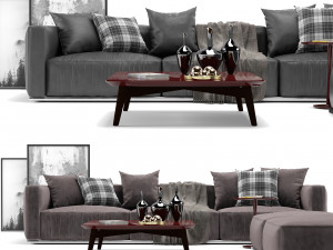 shangai sofa poliform 3D Model