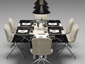 table set 01 3D Model