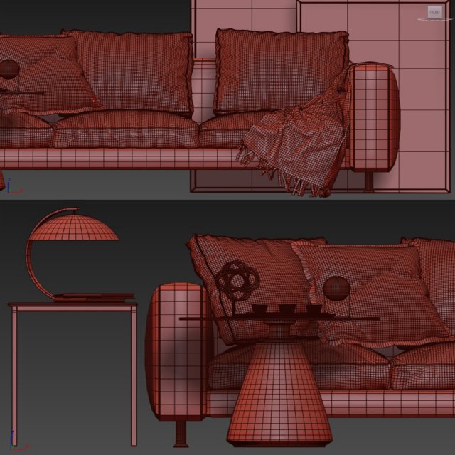 boconcept indivi sofa 3D 모델 .c4d .max .obj .3ds .fbx .stl .blend 