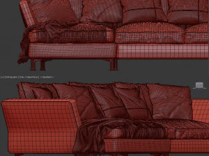 boconcept 5 모델의 소파 3D 모델