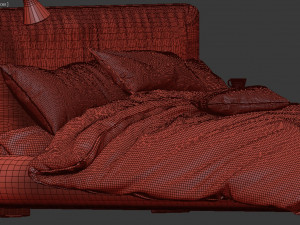 magnum bed by flexform 3D Model