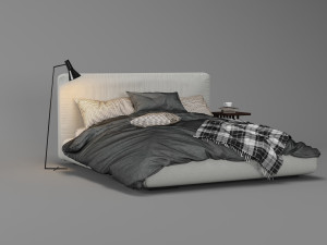 magnum bed by flexform 3D Model