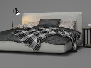 magnum bed by flexform 3D Model