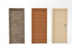 3 doors modern 3D-Modell