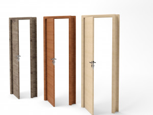 3 doors modern 3D-Modell