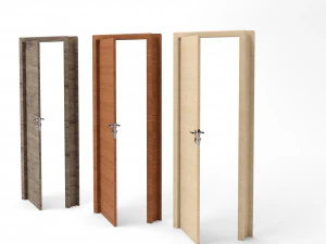 3 doors modern 3D Model
