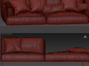 sofa tribeca by poliform 3D Модель