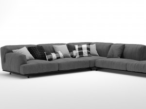 sofa tribeca by poliform 3D Модель
