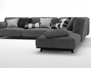 sofa tribeca by poliform 3D Модель