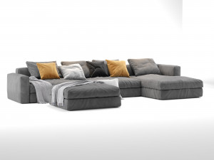 poliform dune sofa 3D Model