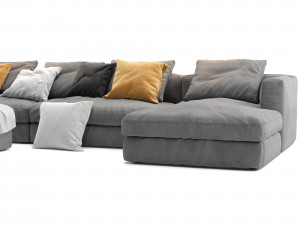 poliform dune sofa 3D Model