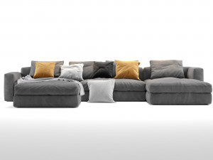 poliform dune sofa 3D Model