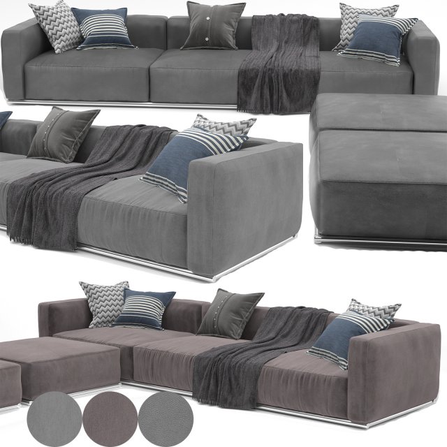 sofa shangai Modèle 3D .c4d .max .obj .3ds .fbx .stl .blend 