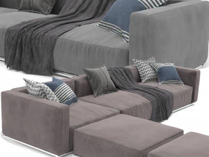 sofa shangai 3D Model