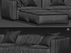 sofa shangai Modèle 3D