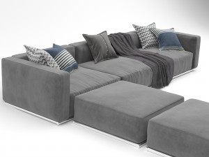 sofa shangai Modèle 3D