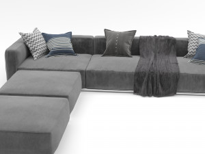 sofa shangai Modèle 3D